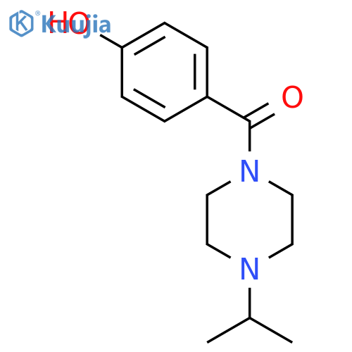 Piperazine, 1-(4-hydroxybenzoyl)-4-(1-methylethyl)- structure