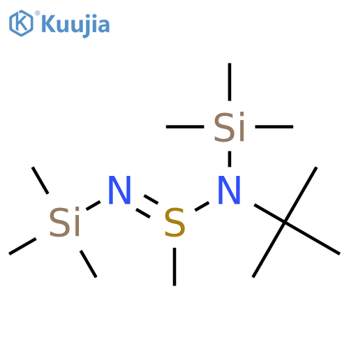 Methanesulfinimidamide, N-(1,1-dimethylethyl)-N,N'-bis(trimethylsilyl)- structure