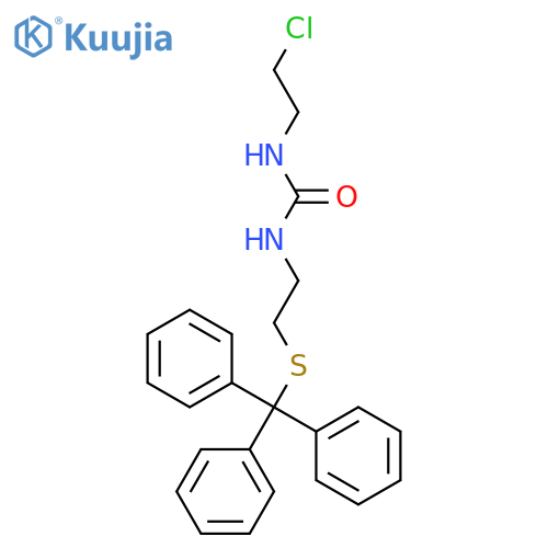 Urea, N-(2-chloroethyl)-N'-[2-[(triphenylmethyl)thio]ethyl]- structure