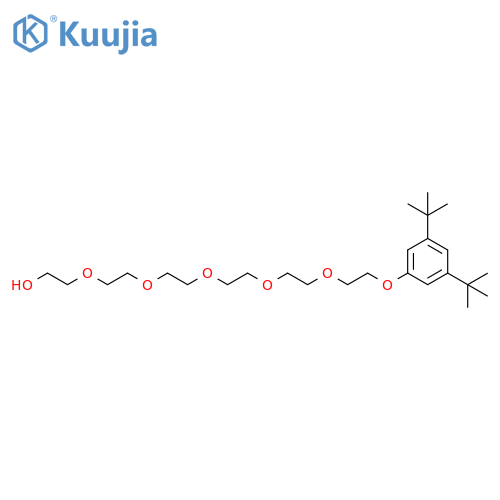 3,6,9,12,15-Pentaoxaheptadecan-1-ol, 17-[3,5-bis(1,1-dimethylethyl)phenoxy]- structure