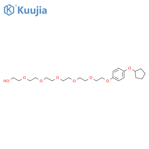 3,6,9,12,15-Pentaoxaheptadecan-1-ol, 17-[4-(cyclopentyloxy)phenoxy]- structure