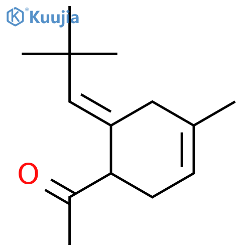 Ethanone, 1-[6-(2,2-dimethylpropylidene)-4-methyl-3-cyclohexen-1-yl]- structure