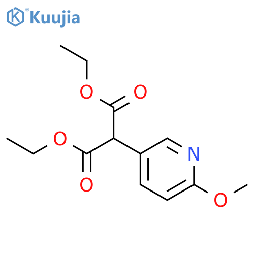 Diethyl 2-(6-methoxypyridin-3-yl)malonate structure