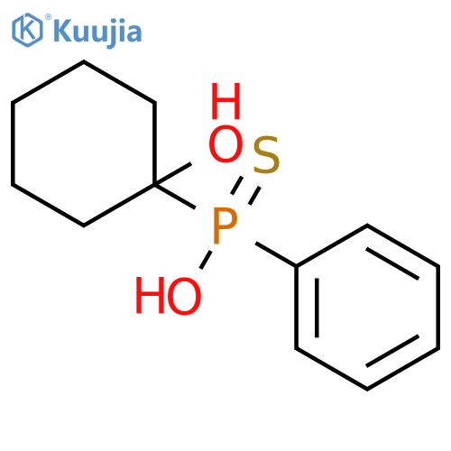 Phosphinothioic acid, (1-hydroxycyclohexyl)phenyl- structure