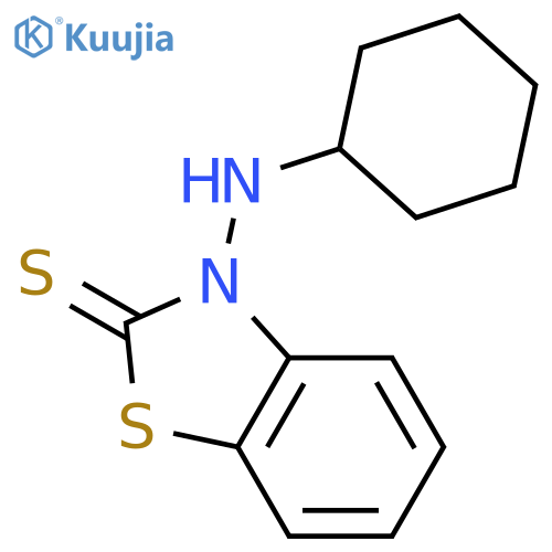 2(3H)-Benzothiazolethione, (cyclohexylamino)- structure