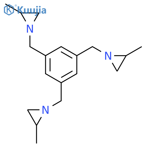 1,1',1''-[Benzene-1,3,5-triyltris(methylene)]tris(2-methylaziridine) structure