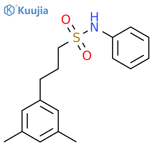 Benzenepropanesulfonamide, 3,5-dimethyl-N-phenyl- structure