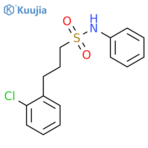 Benzenepropanesulfonamide, 2-chloro-N-phenyl- structure