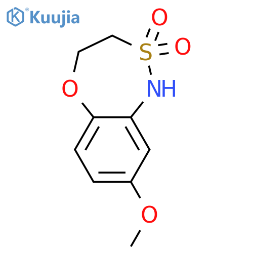 1H-5,2,1-BENZOXATHIAZEPINE, 3,4-DIHYDRO-8-METHOXY-, 2,2-DIOXIDE structure