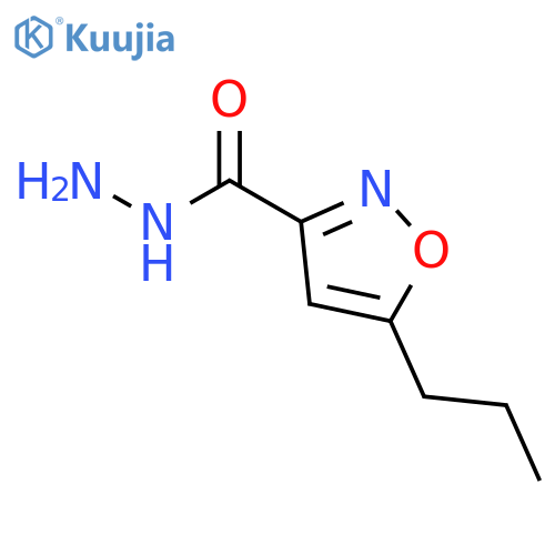 3-Isoxazolecarboxylicacid, 5-propyl-, hydrazide structure