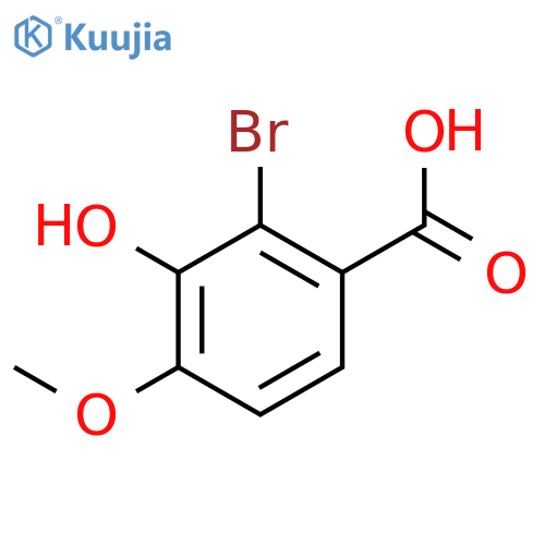2-bromo-3-hydroxy-4-methoxybenzoic acid structure