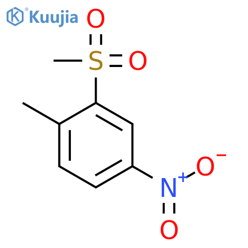 BENZENE, 1-METHYL-2-(METHYLSULFONYL)-4-NITRO- structure