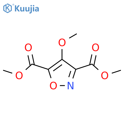 4-Methoxy-isoxazole-3,5-dicarboxylic acid dimethyl ester structure