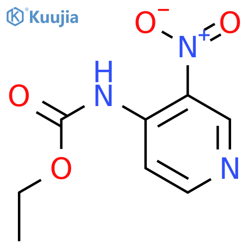 CARBAMIC ACID, (3-NITRO-4-PYRIDINYL)-, ETHYL ESTER structure