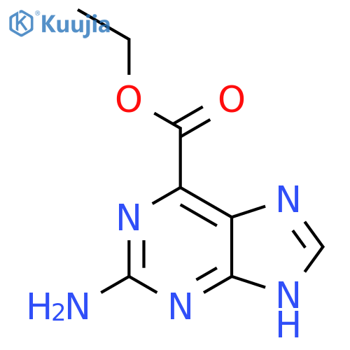 9H-Purine-6-carboxylic acid, 2-amino-, ethyl ester structure