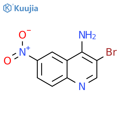 4-Amino-3-bromo-6-nitroquinoline structure