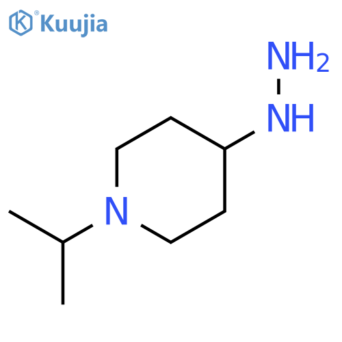 4-hydrazinyl-1-(propan-2-yl)piperidine structure