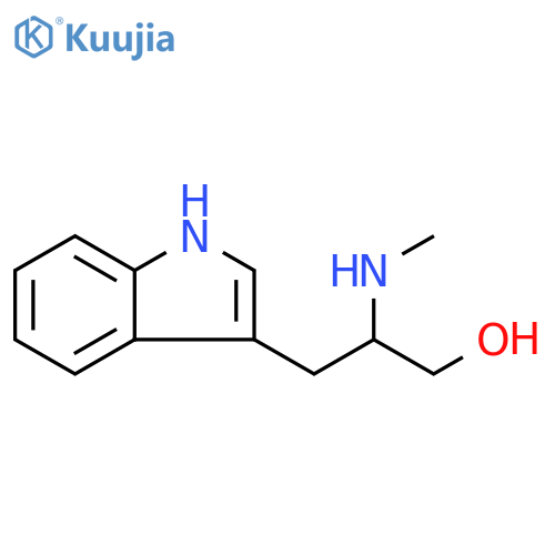 3-(1H-indol-3-yl)-2-(methylamino)propan-1-ol structure