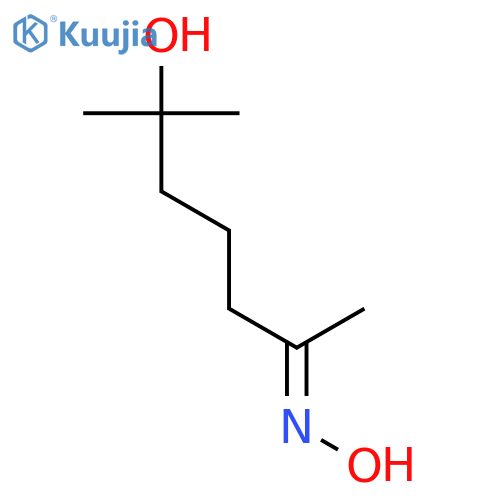 2-Heptanone, 6-hydroxy-6-methyl-, oxime structure