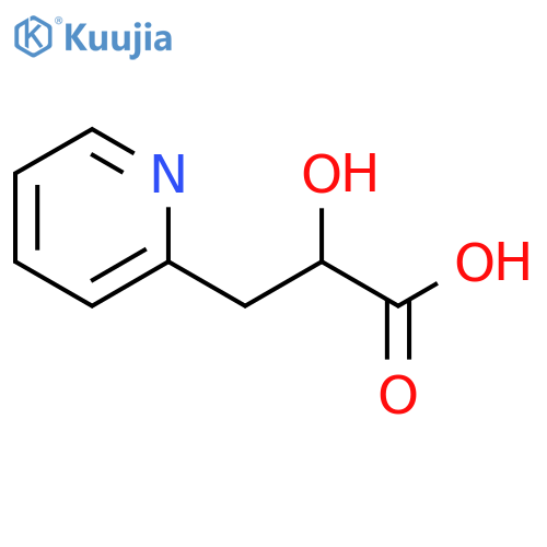 2-hydroxy-3-(pyridin-2-yl)propanoic acid structure