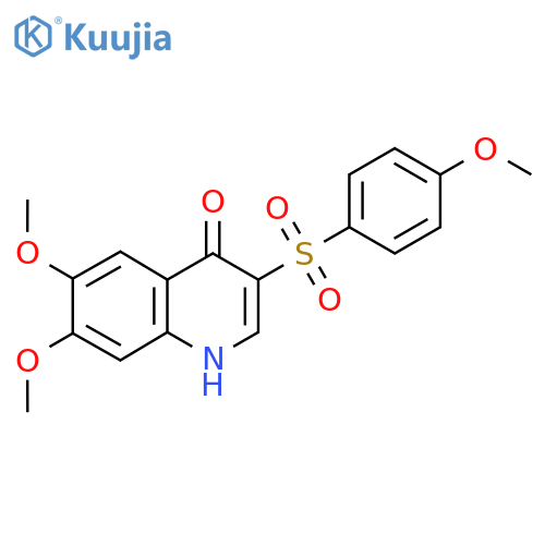6,7-Dimethoxy-3-(4-methoxybenzenesulfonyl)quinolin-4-ol structure