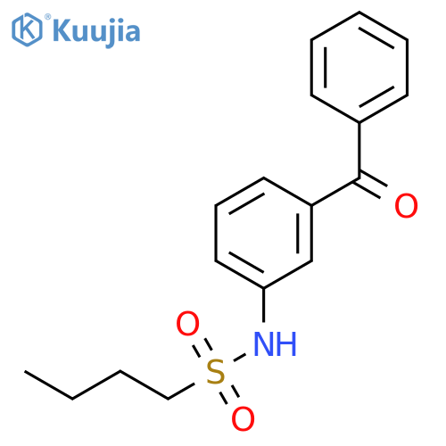 1-Butanesulfonamide, N-(3-benzoylphenyl)- structure