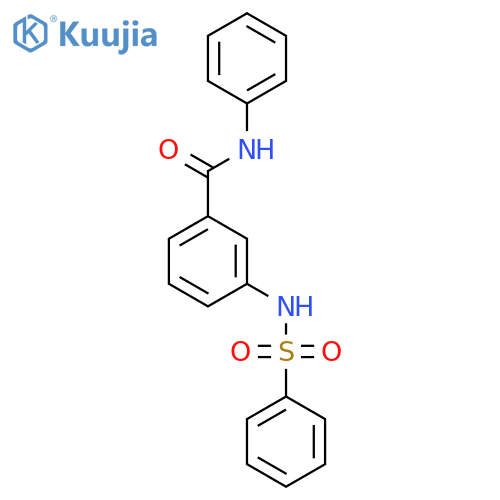 Benzamide, N-phenyl-3-[(phenylsulfonyl)amino]- structure