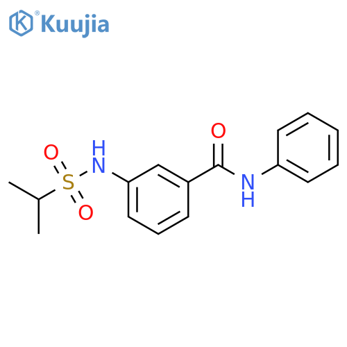 Benzamide, 3-[[(1-methylethyl)sulfonyl]amino]-N-phenyl- structure