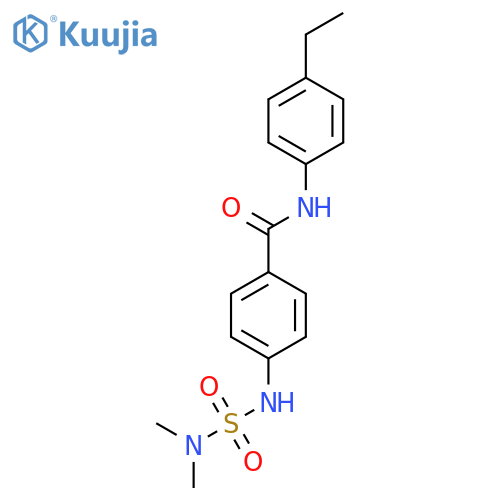 Benzamide, 4-[[(dimethylamino)sulfonyl]amino]-N-(4-ethylphenyl)- structure