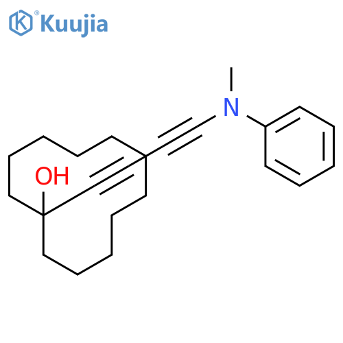 Cyclododecanol, 1-[4-(methylphenylamino)-1,3-butadiynyl]- structure
