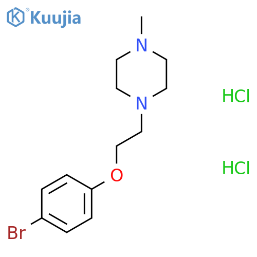 1-2-(4-bromophenoxy)ethyl-4-methylpiperazine dihydrochloride structure