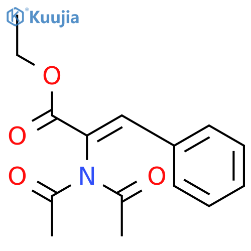 2-Propenoic acid, 2-(diacetylamino)-3-phenyl-, ethyl ester structure