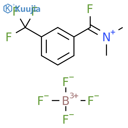 Benzenemethanaminium, α-fluoro-N,N-dimethyl-3-(trifluoromethyl)-, tetrafluoroborate(1-) (1:1) structure