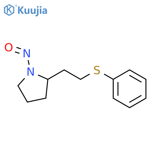 Pyrrolidine, 1-nitroso-2-[2-(phenylthio)ethyl]- structure