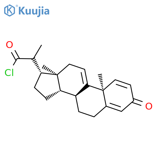 PREGNA-1,4,9(11)-TRIENE-20-CARBONYL CHLORIDE, 3-OXO- structure