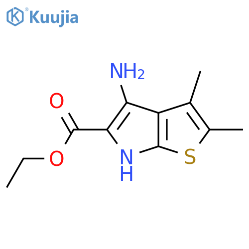 Ethyl 4-amino-2,3-dimethyl-6H-thieno[2,3-b]pyrrole-5-carboxylate structure