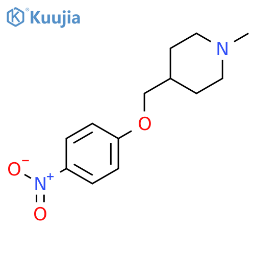 Piperidine, 1-methyl-4-[(4-nitrophenoxy)methyl]- structure
