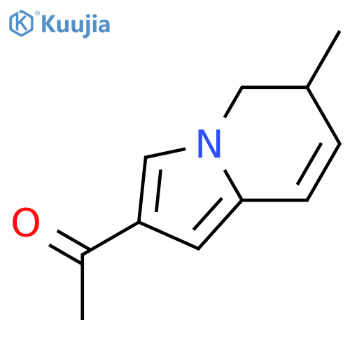 1-(5,6-dihydro-6-methyl-2-indolizinyl)-Ethanone structure