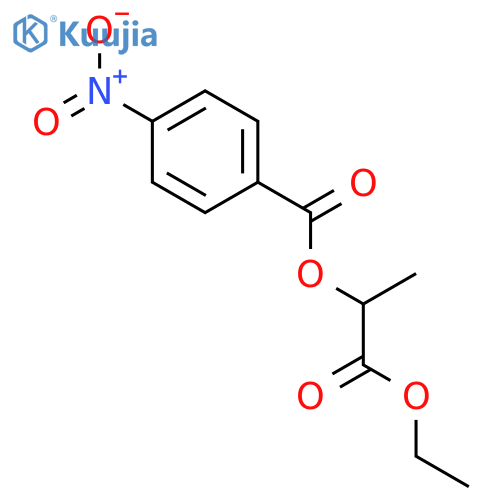 Propanoic acid, 2-[(4-nitrobenzoyl)oxy]-, ethyl ester, (2R)- structure