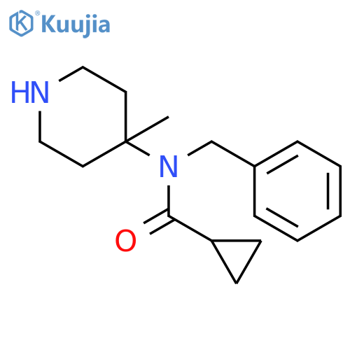 Cyclopropanecarboxamide,N-(4-methyl-4-piperidinyl)-N-(phenylmethyl)- structure