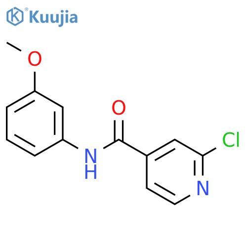 2-chloro-n-(3-methoxyphenyl)isonicotinamide structure
