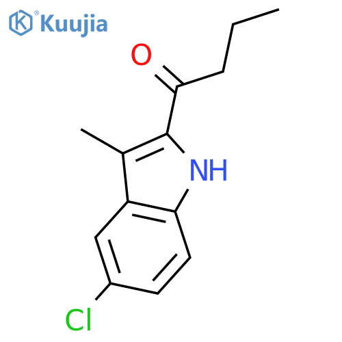 1-Butanone, 1-(5-chloro-3-methyl-1H-indol-2-yl)- structure
