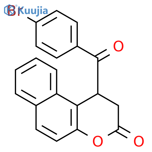 3H-Naphtho[2,1-b]pyran-3-one, 1-(4-bromobenzoyl)-1,2-dihydro- structure