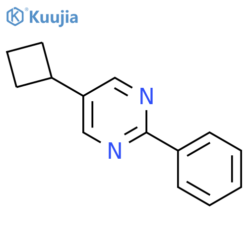 Pyrimidine, 5-cyclobutyl-2-phenyl- structure