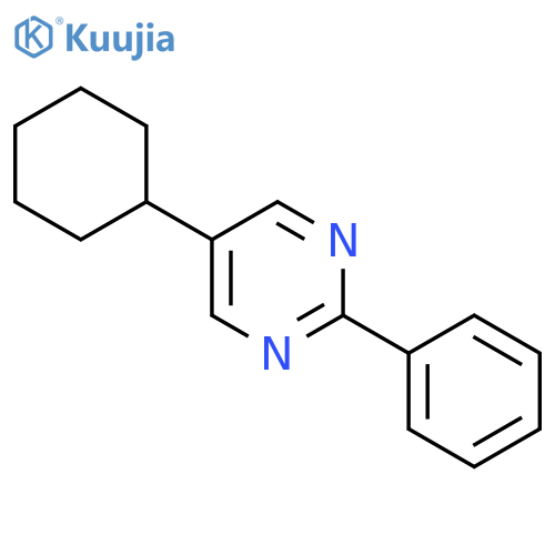 Pyrimidine, 5-cyclohexyl-2-phenyl- structure