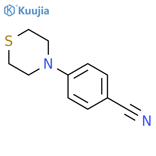 4-(thiomorpholin-4-yl)benzonitrile structure