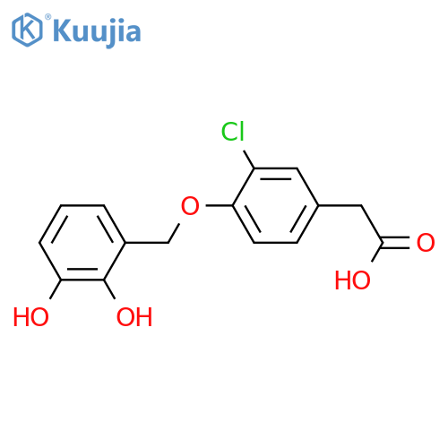 BENZENEACETIC ACID, 3-CHLORO-4-[(DIHYDROXYPHENYL)METHOXY]- structure