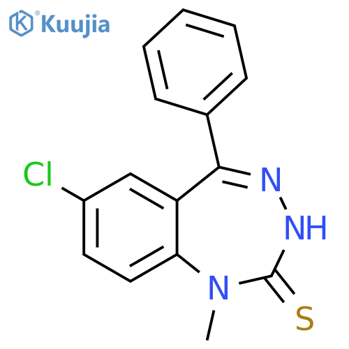 2H-1,3,4-Benzotriazepine-2-thione, 7-chloro-1,3-dihydro-1-methyl-5-phenyl- structure