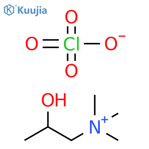 1-Propanaminium, 2-hydroxy-N,N,N-trimethyl-, perchlorate (1:1) structure