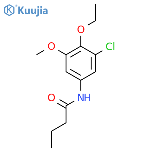 Butanamide, N-(3-chloro-4-ethoxy-5-methoxyphenyl)- structure